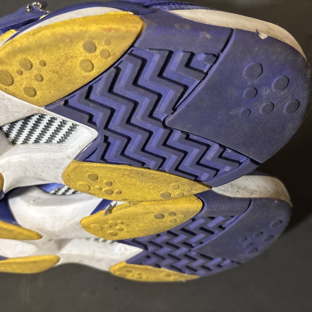 Reebok Shaq Attaq Pump lakers Purple‎ Yellow Men's Size 12 Shaquille O'Neal - Picture 14 of 16